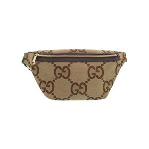 GUCCI Jumbo GG Belt Crossbody Bag Body Brown